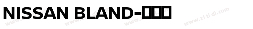 NISSAN BLAND字体转换